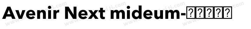 Avenir Next mideum字体转换